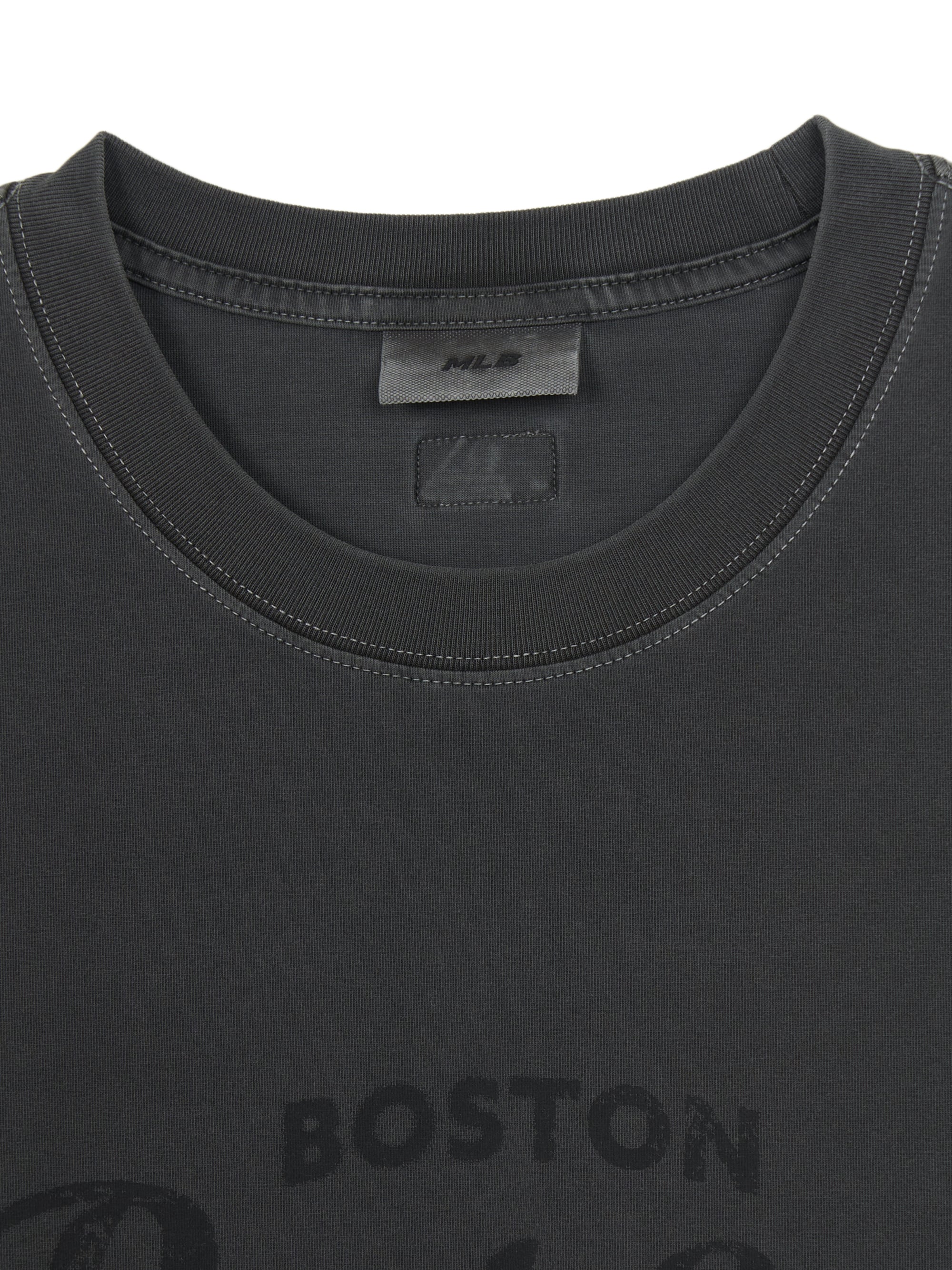 MLB Korea Vintage Washing Letter Graphic T-shirt