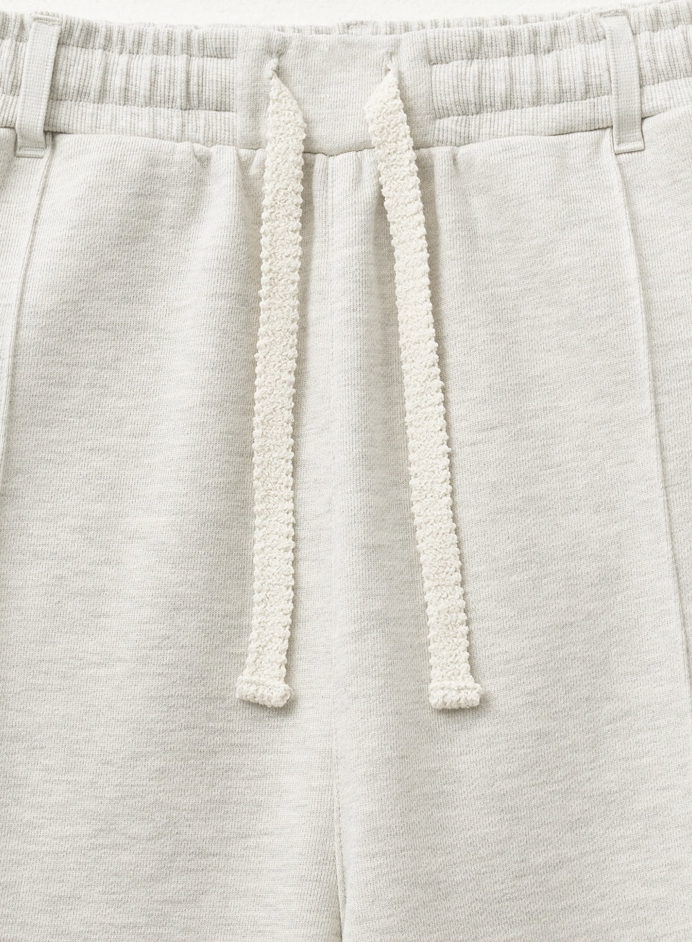 [satur] (W) Teo Cotton Banding Sweatpants - Melange Ivory