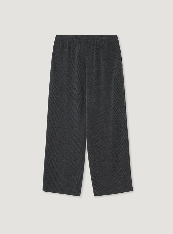 Mango Maniplease Soi Banding Pants Charcoal