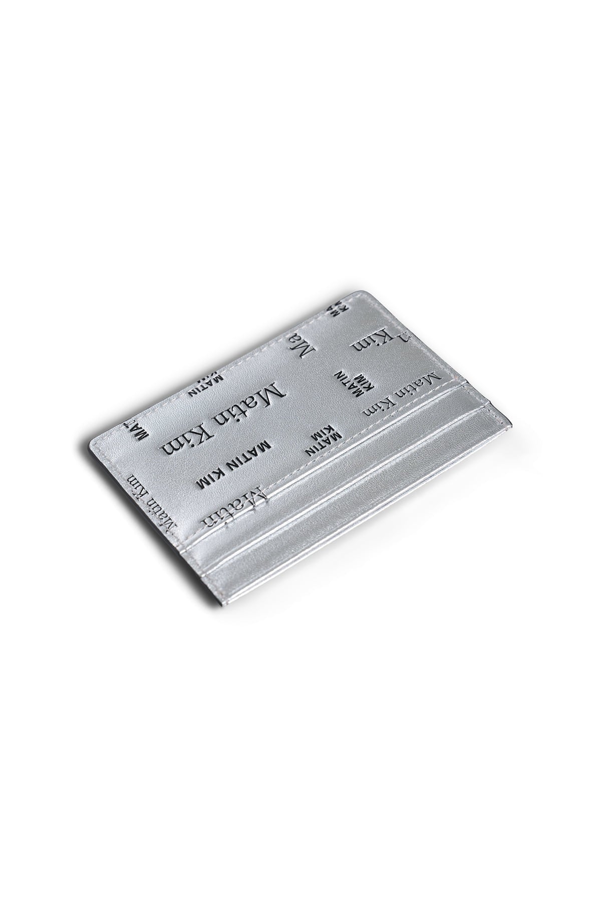 Matinkim Matin All-Over Logo Card Wallet IN Silver
