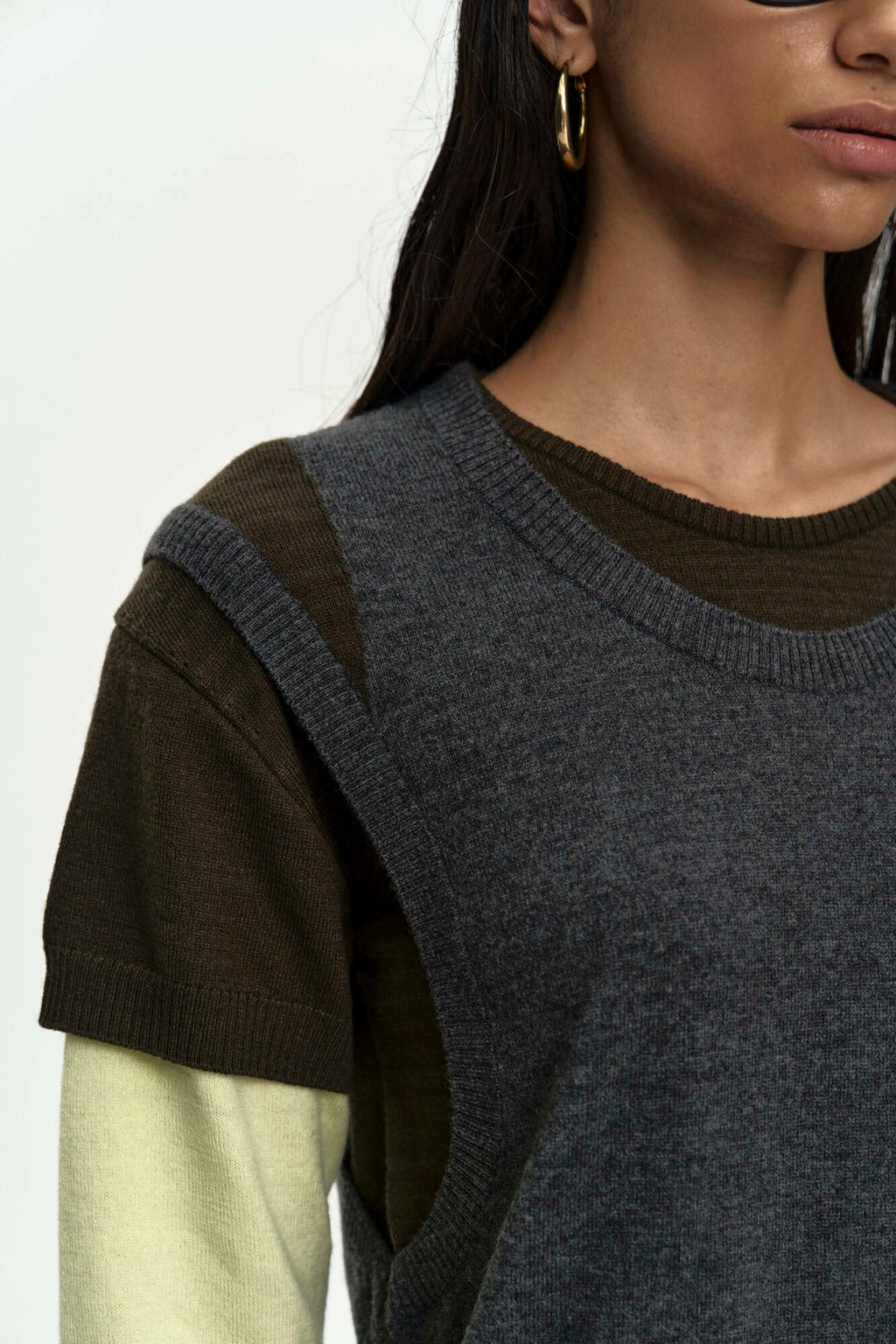 Andersson Bell Tres Over Layered Sweater
