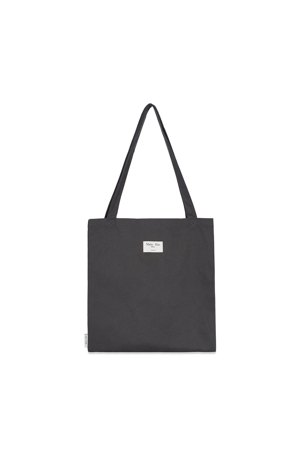 [matinkim] HANGEUL BIG LOGO POINT ECOBAG IN CHARCOAL