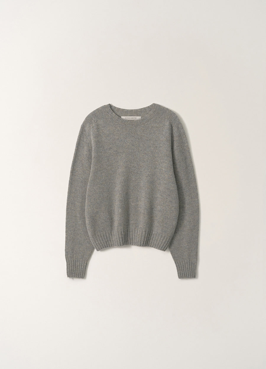 Nothing Written Kiri brushed wool pullover (Sage gray)