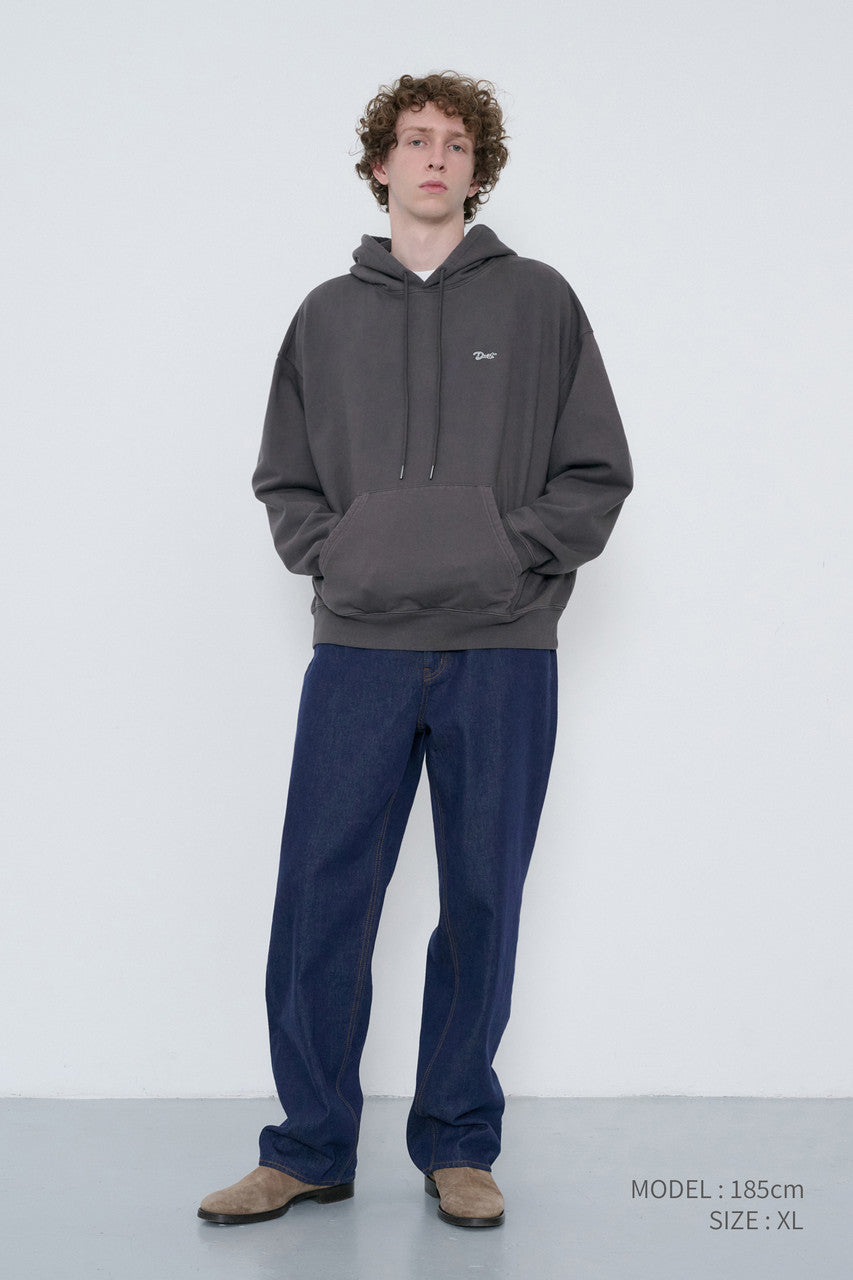 Dunst Unisex Garment Dyed Hoodie Black