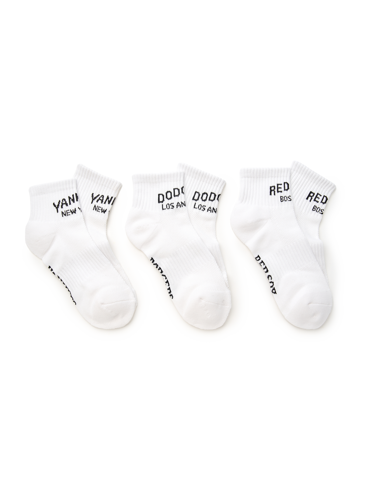 MLB Korea Sportive Varsity Short Socks 3pairs Set