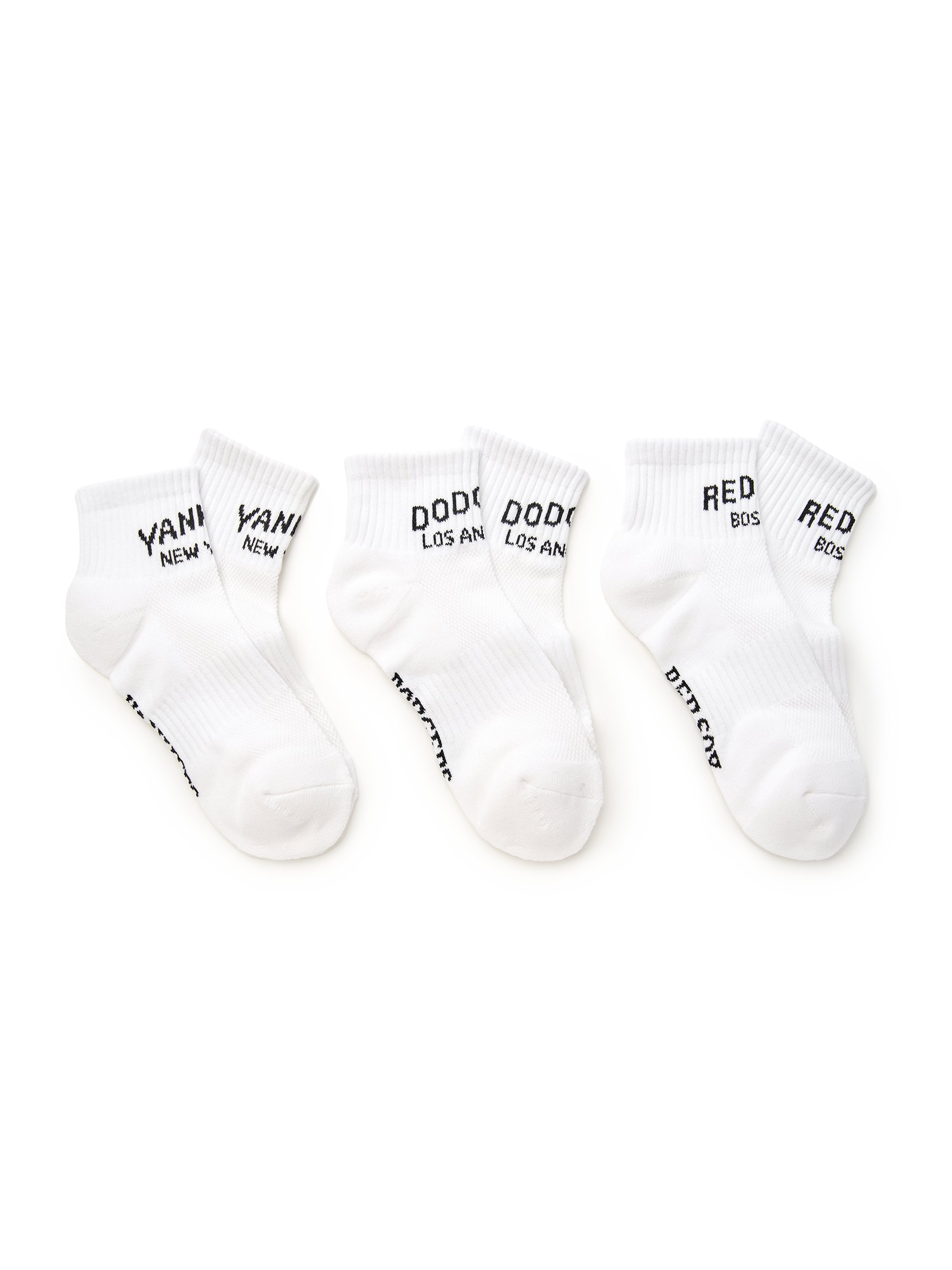 [mlb korea] Sportive Varsity Short Socks 3pairs Set