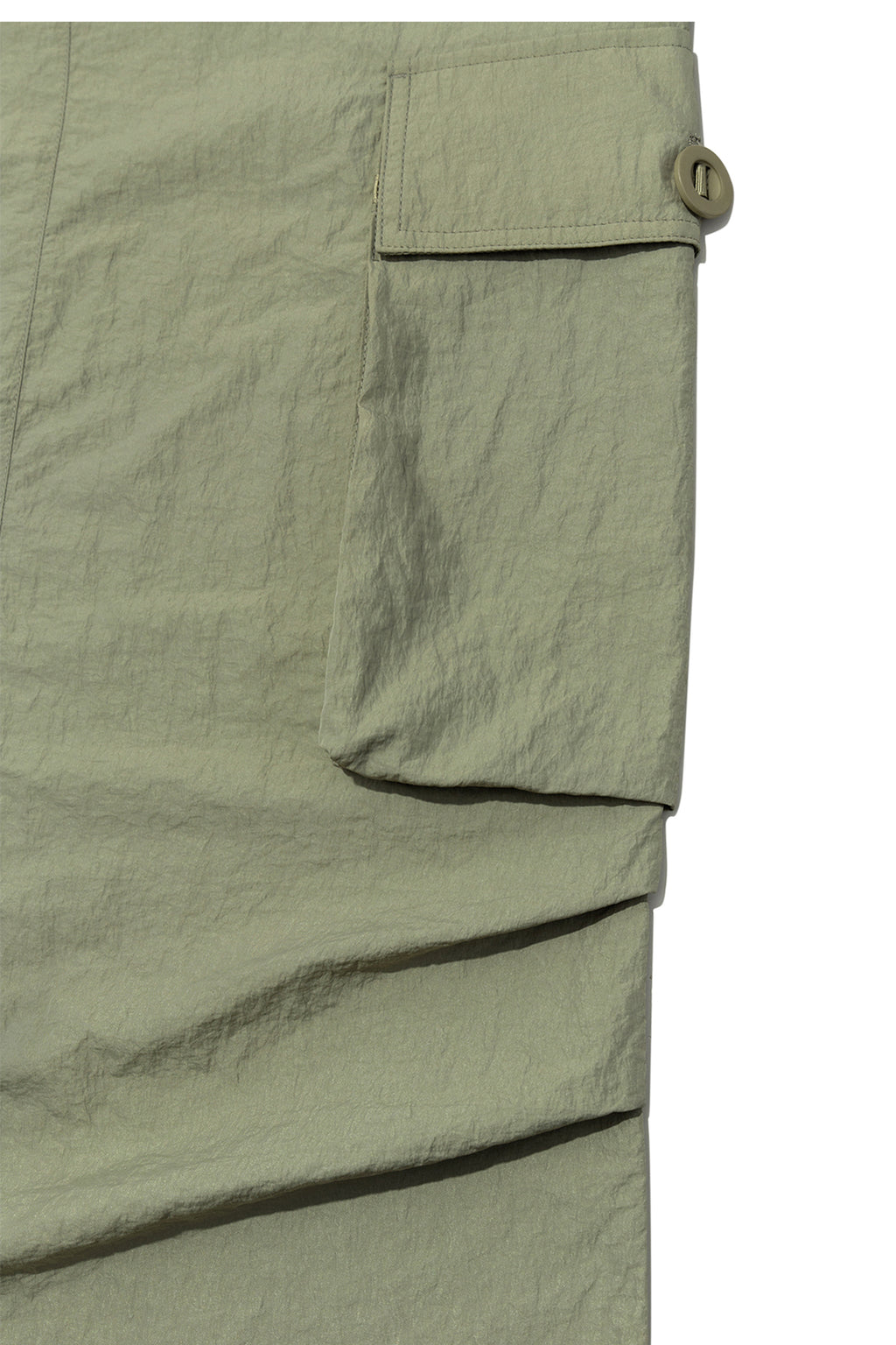 Matinkim String Nylon Cargo Skirt IN Khaki