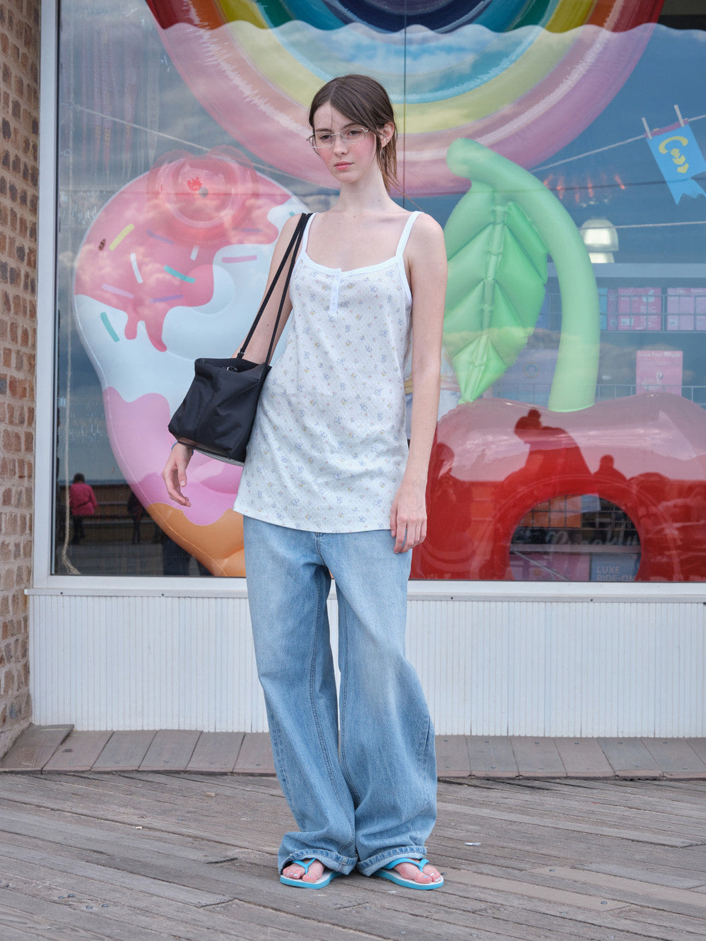 Low Classic Camisole Jersey Dress Off White