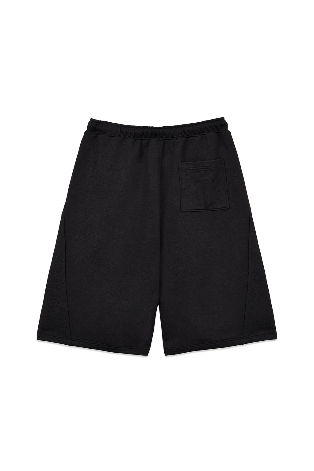 [matinkim] BACK POCKET GLITTER BERMUDA SWEATPANTS FOR MEN IN BLACK