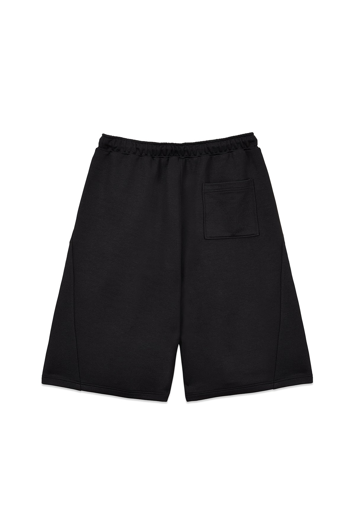 [matinkim] BACK POCKET GLITTER BERMUDA SWEATPANTS FOR MEN IN BLACK