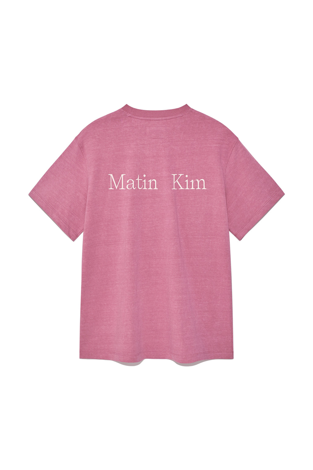 Matinkim Vintage Washed Logo Top For Women IN Pink