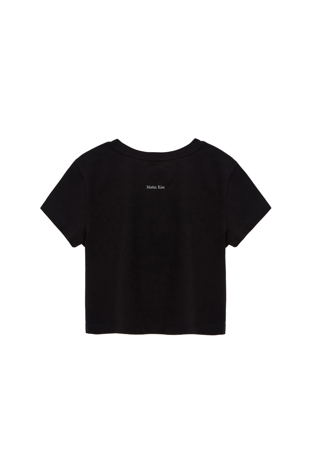 [matinkim] HANGEUL CIRCLE POINT LOGO TOP FOR WOMEN IN BLACK