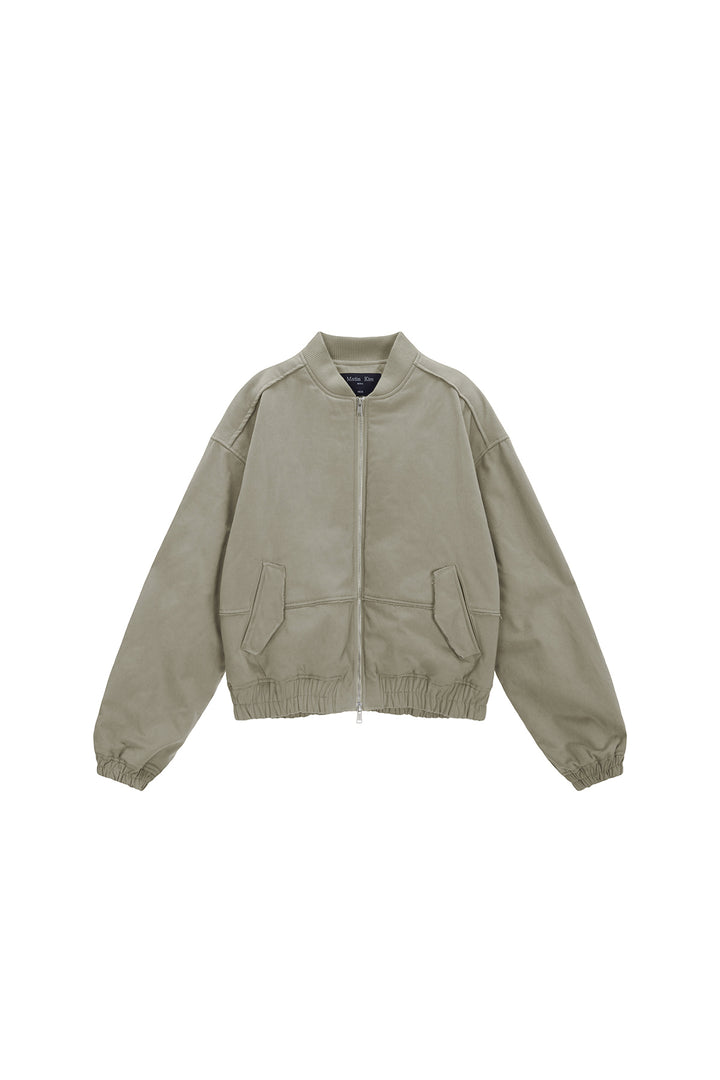 Matinkim Cotton Bomber Jumper For Men IN Beige
