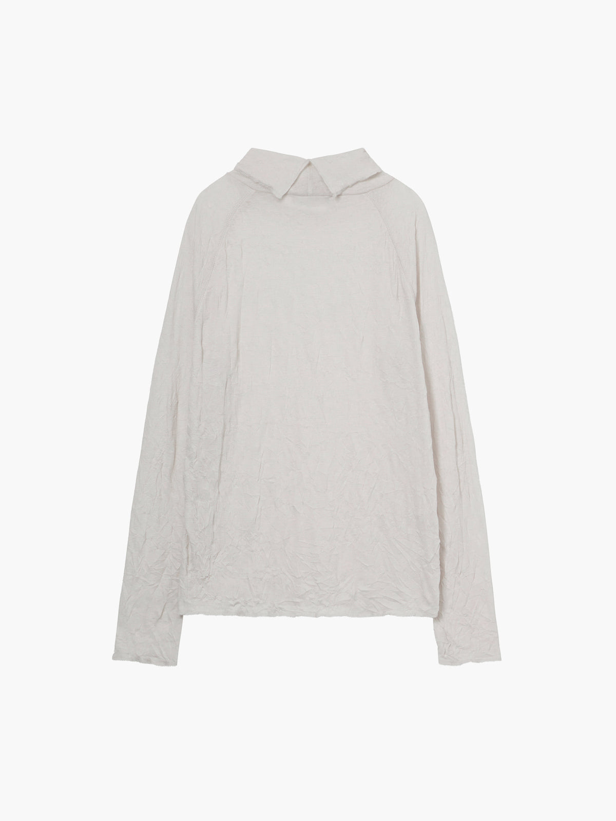 Margesherwood Crinkle Half Neck Long Sleeve ivory