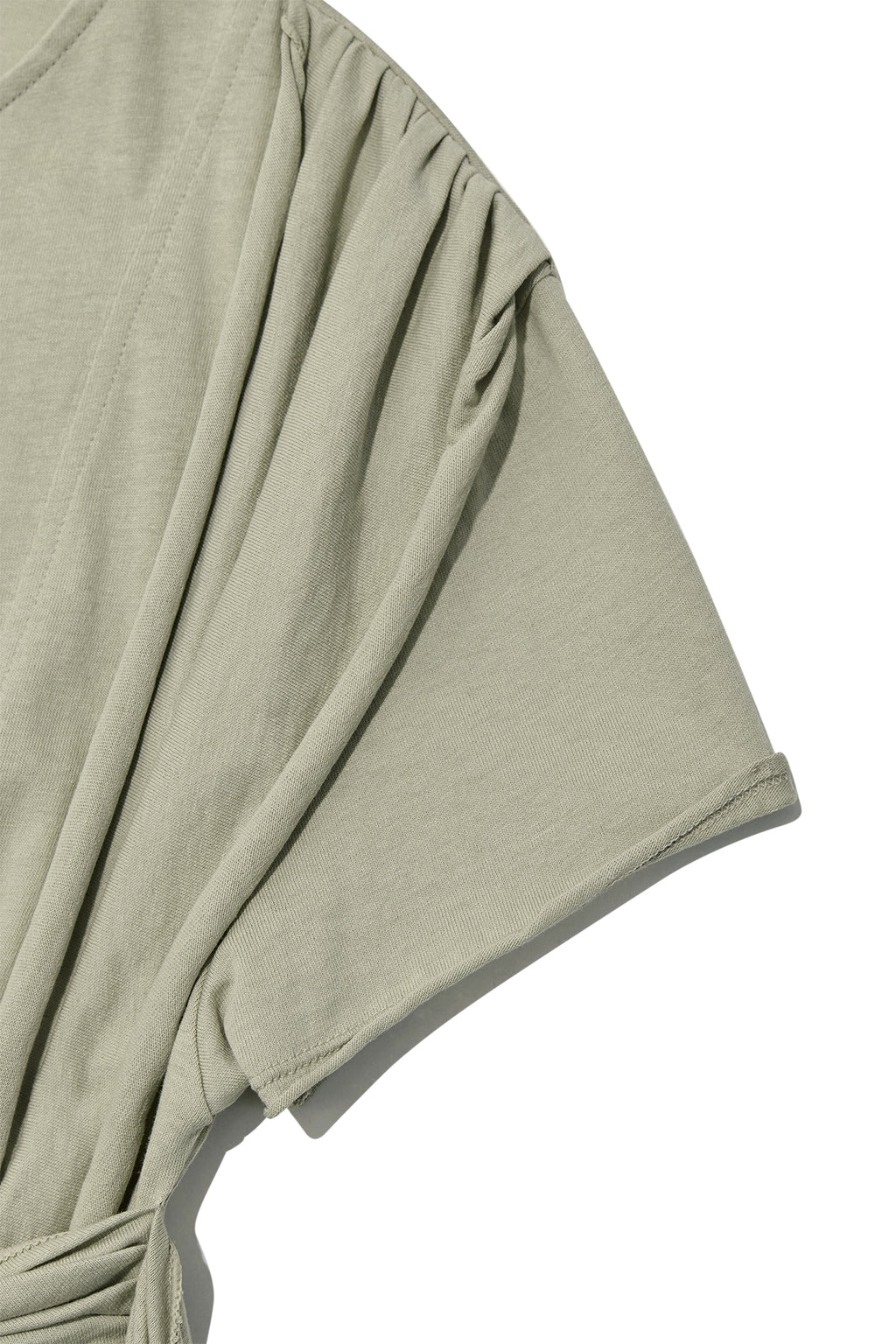 [matinkim] TIED DETAIL STRING TOP IN LIGHT KHAKI