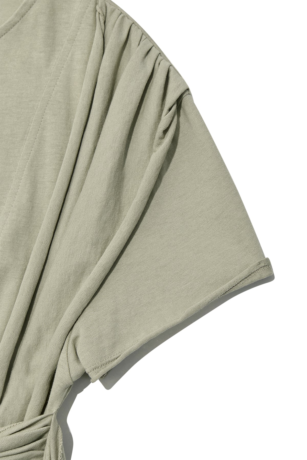 [matinkim] TIED DETAIL STRING TOP IN LIGHT KHAKI