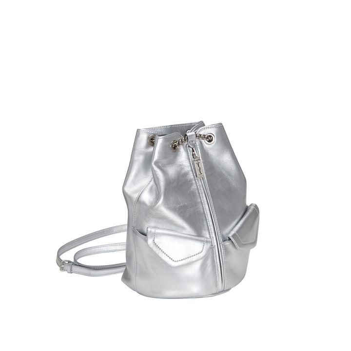 Vunque Occam Doux Double Pocket Chain Backpack M Silver