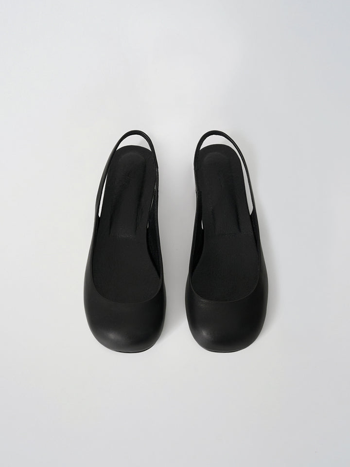 Moia pebble sling-back (black)
