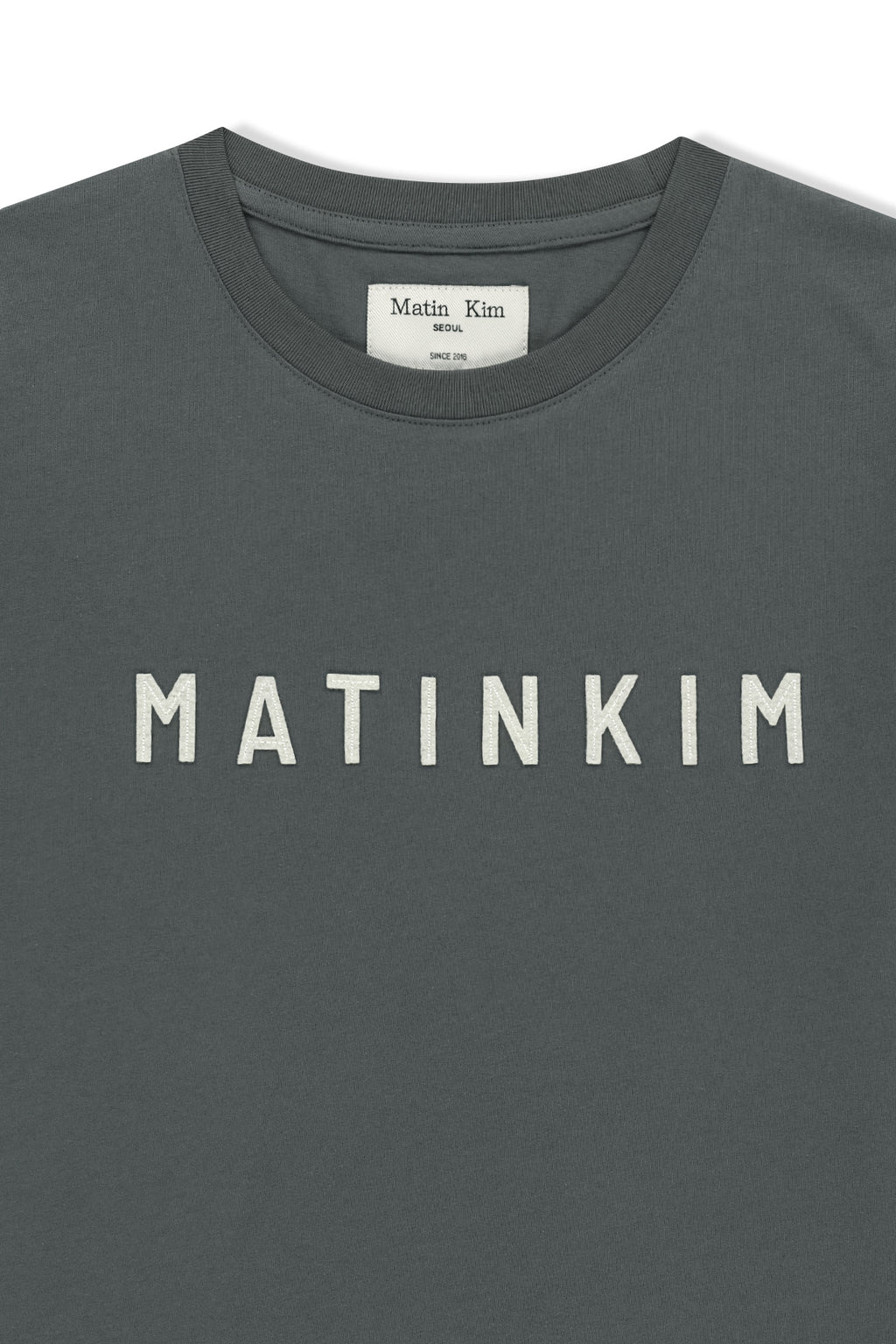 Matinkim Applique Felt Logo Top IN Charcoal
