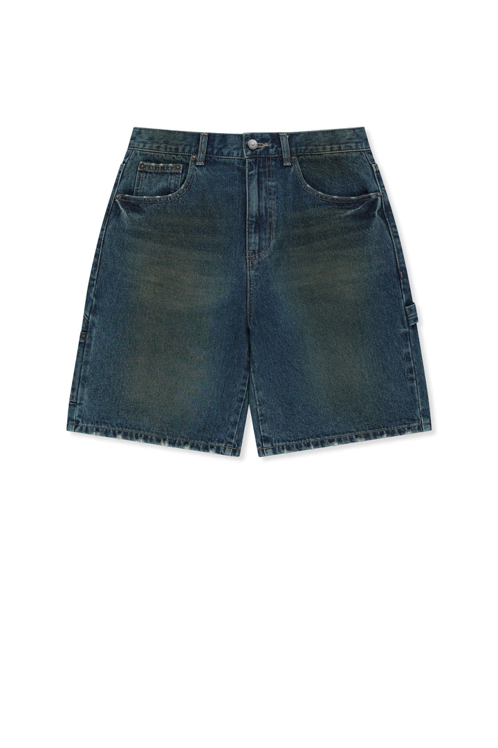Matinkim Carpenter Bermuda Denim Pants IN Blue