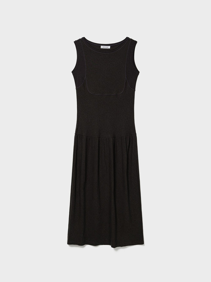 Low Classic Sleeveless Jersey Dress Charcoal