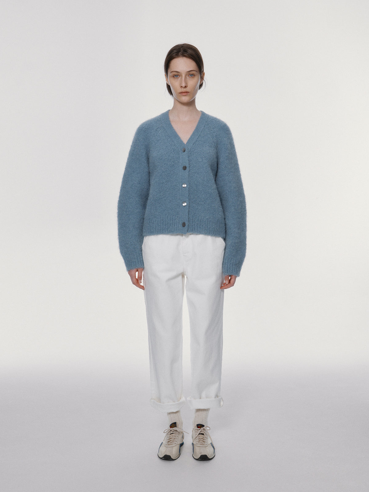 Nothing Written Work cotton pants (White)