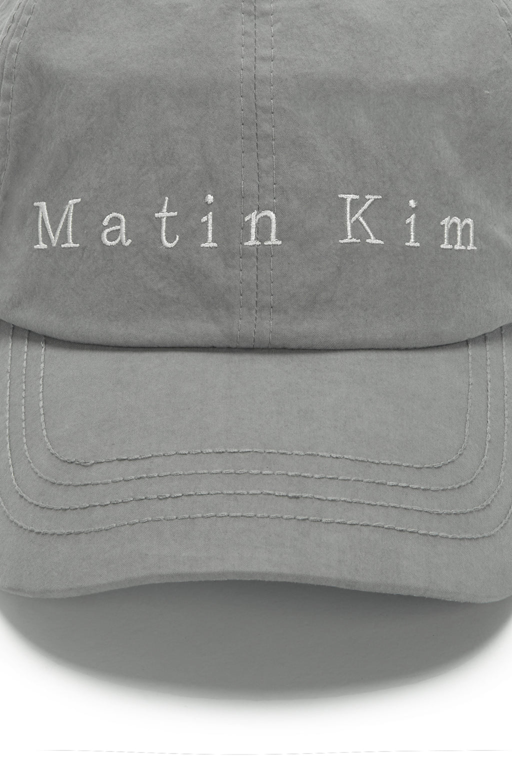 [matinkim] MATIN TYPO BALL CAP IN GREY