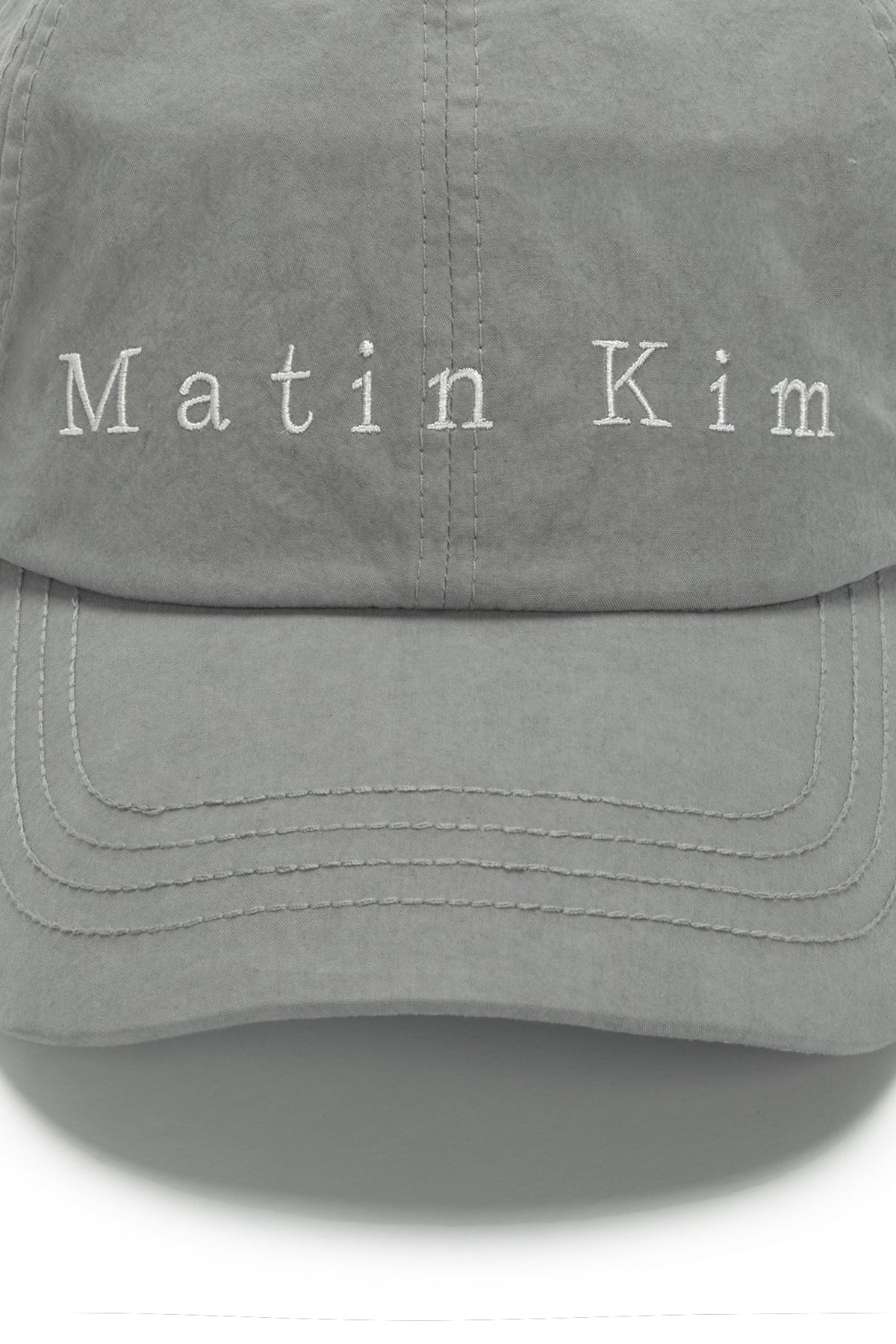 [matinkim] MATIN TYPO BALL CAP IN GREY