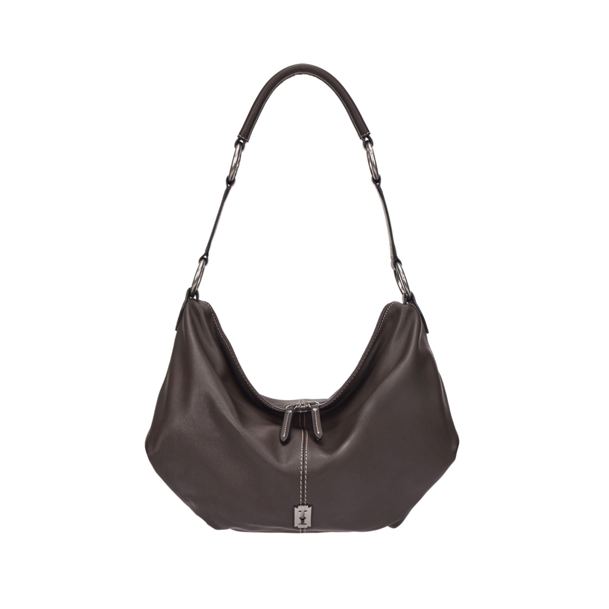 Vunque Halfmoon Attache Shoulder M Dark Brown