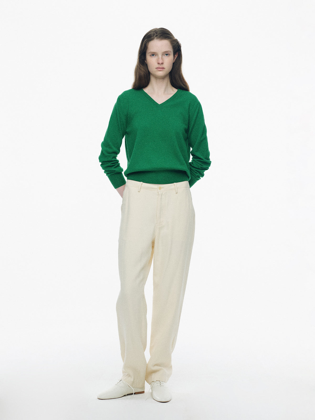 Nothing Written Minty v-neck pullover (Green)