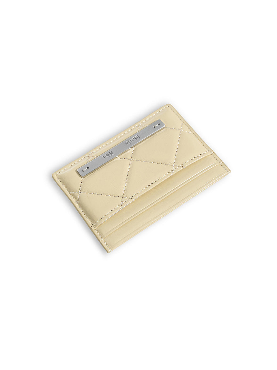 Matinkim Puff Quilt Card Wallet IN Butter