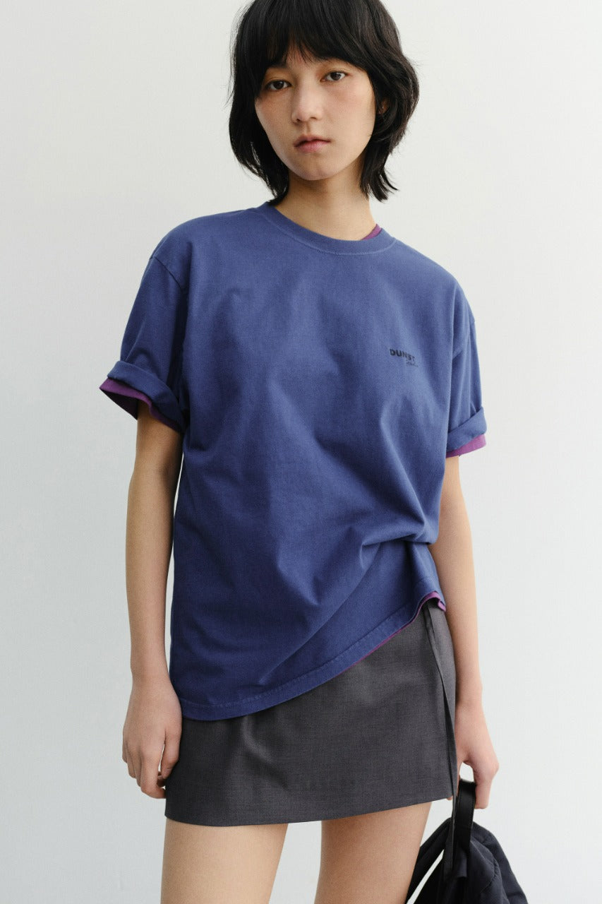 Dunst Unisex Garment Dyed T-Shirt Blue