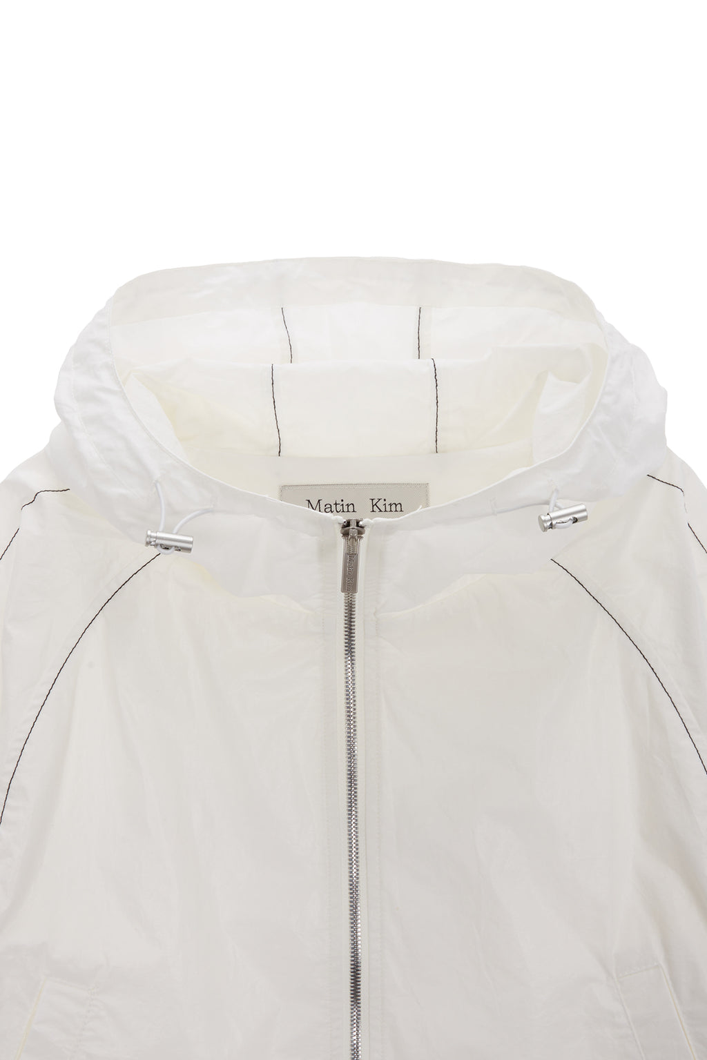 Matinkim Matin Crop Hoody Coating Jumper IN Ivory
