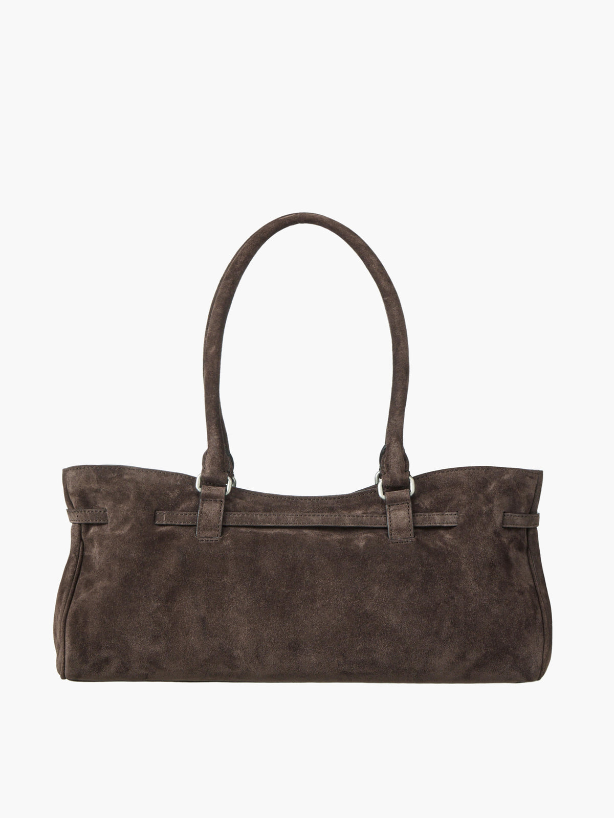 Margesherwood Soft Grandma Shoulder Bag ash brown suede