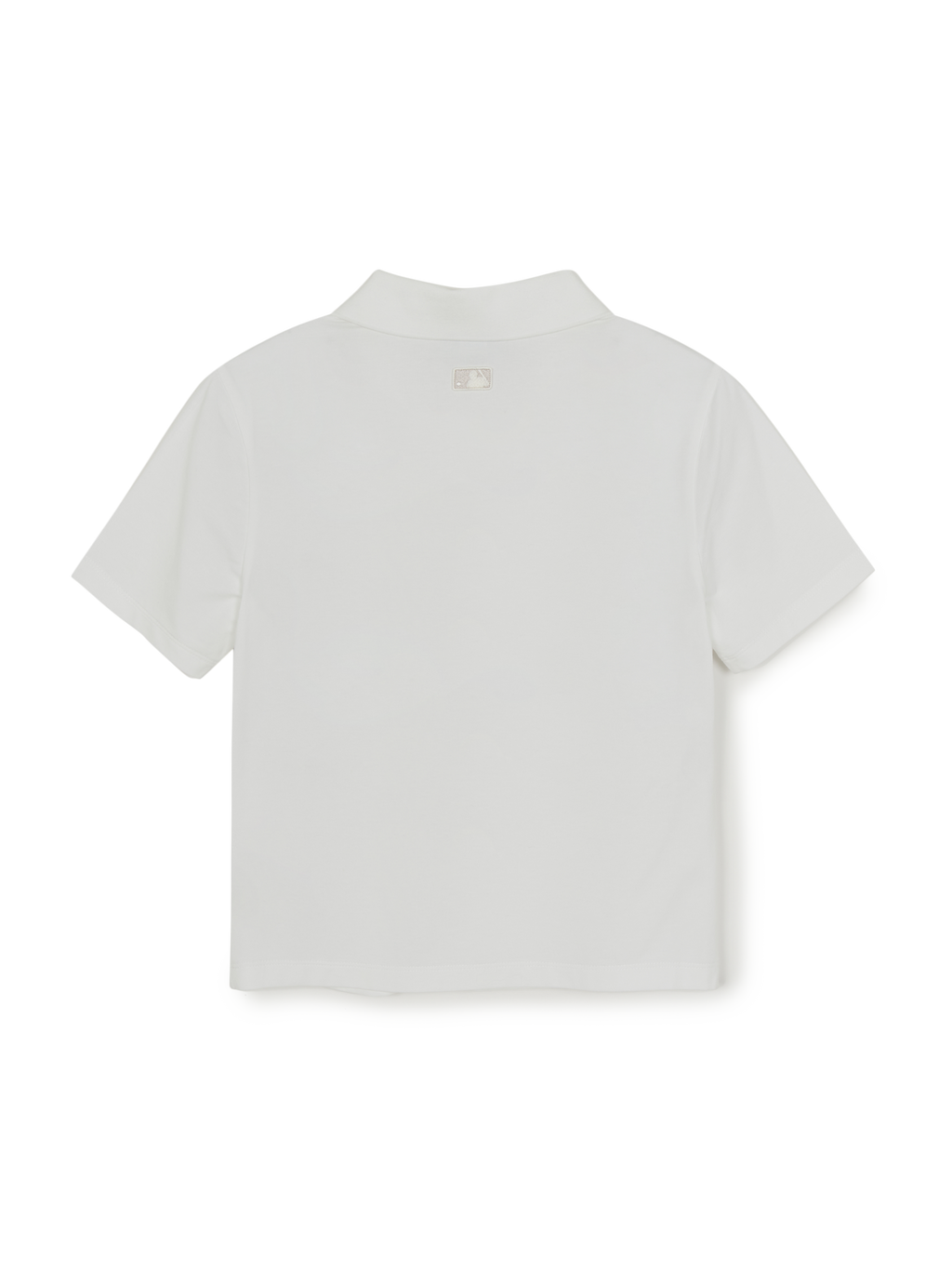 MLB Korea Women's Basic Slim Fit Crop Open Collar Polo T-Shirts