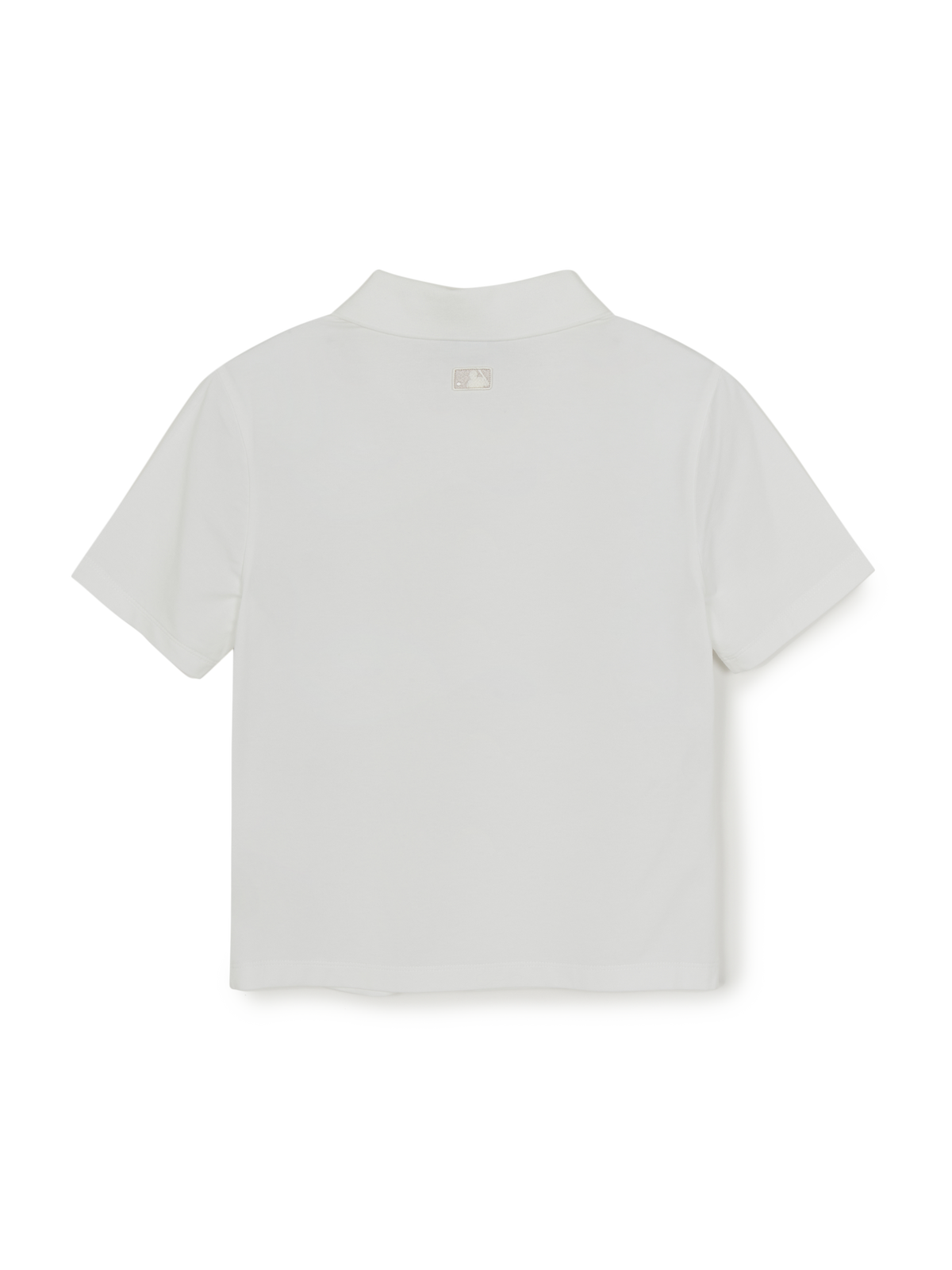 MLB Korea Women's Basic Slim Fit Crop Open Collar Polo T-Shirts