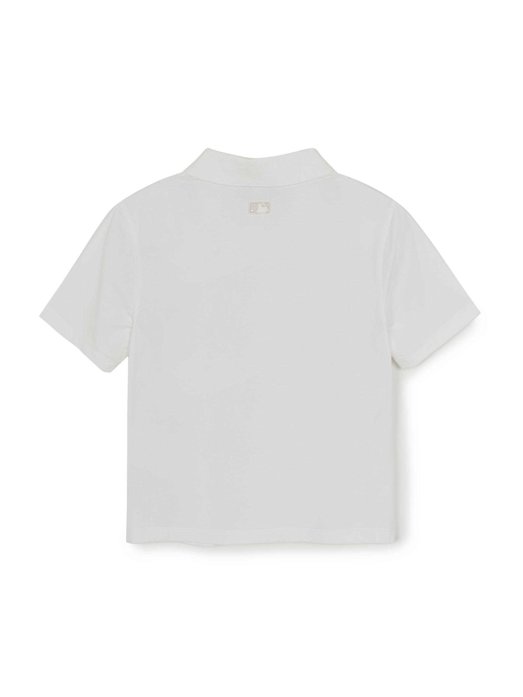 MLB Korea Women's Basic Slim Fit Crop Open Collar Polo T-Shirts