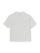 MLB Korea Women's Basic Slim Fit Crop Open Collar Polo T-Shirts