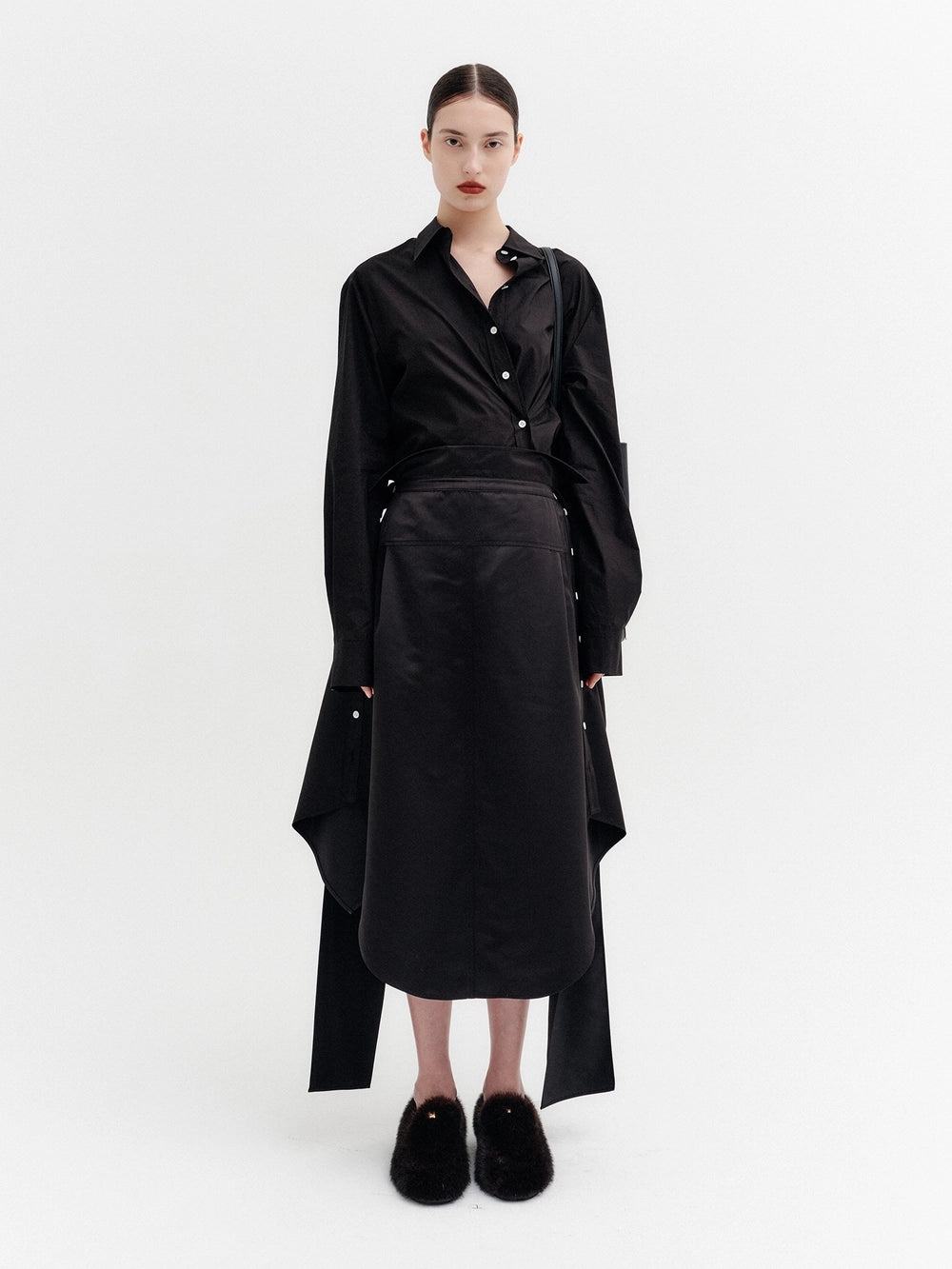 EENK Panel Line Skirt - Black
