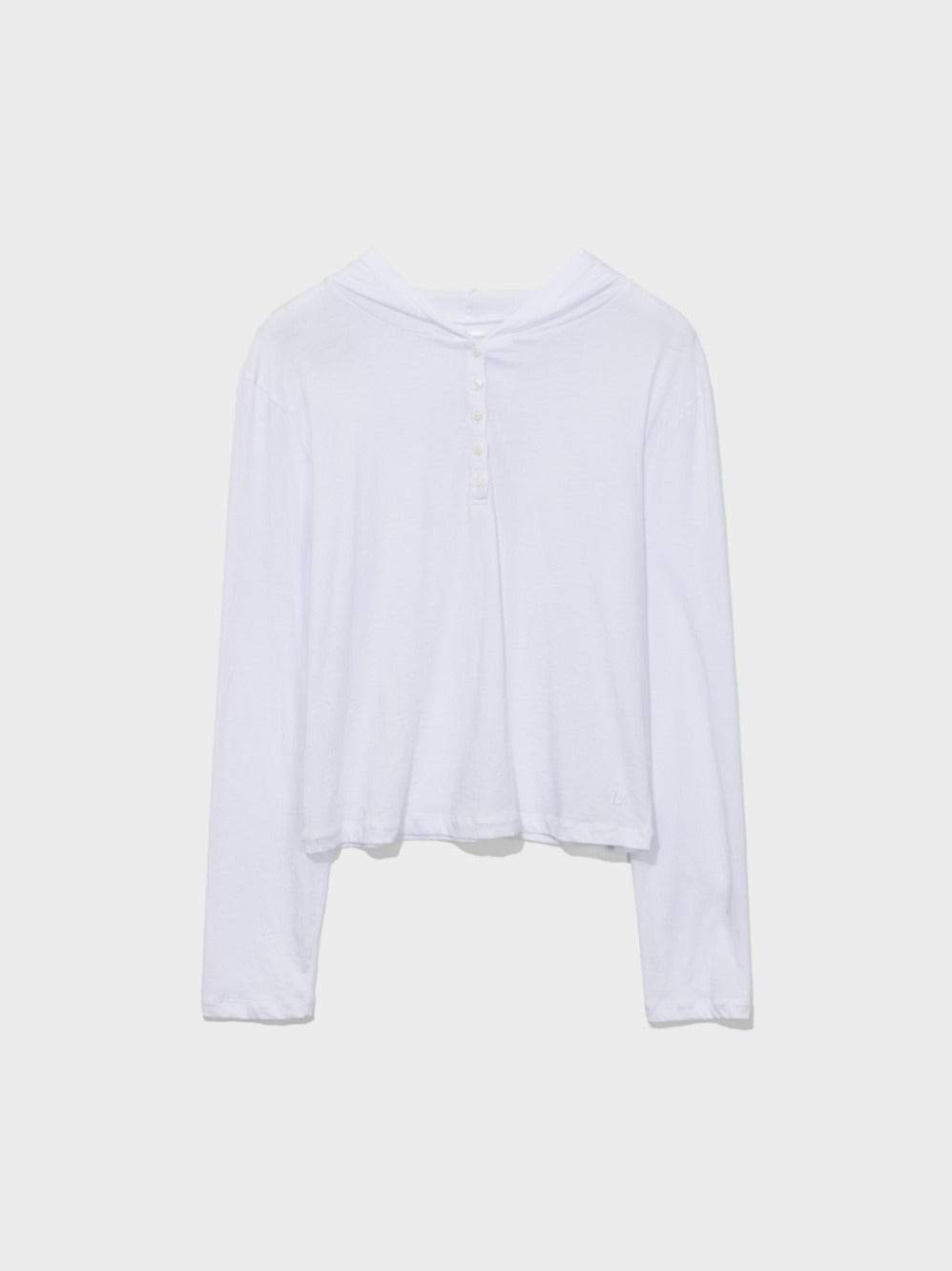 Low Classic Sheer Hooded Tee White
