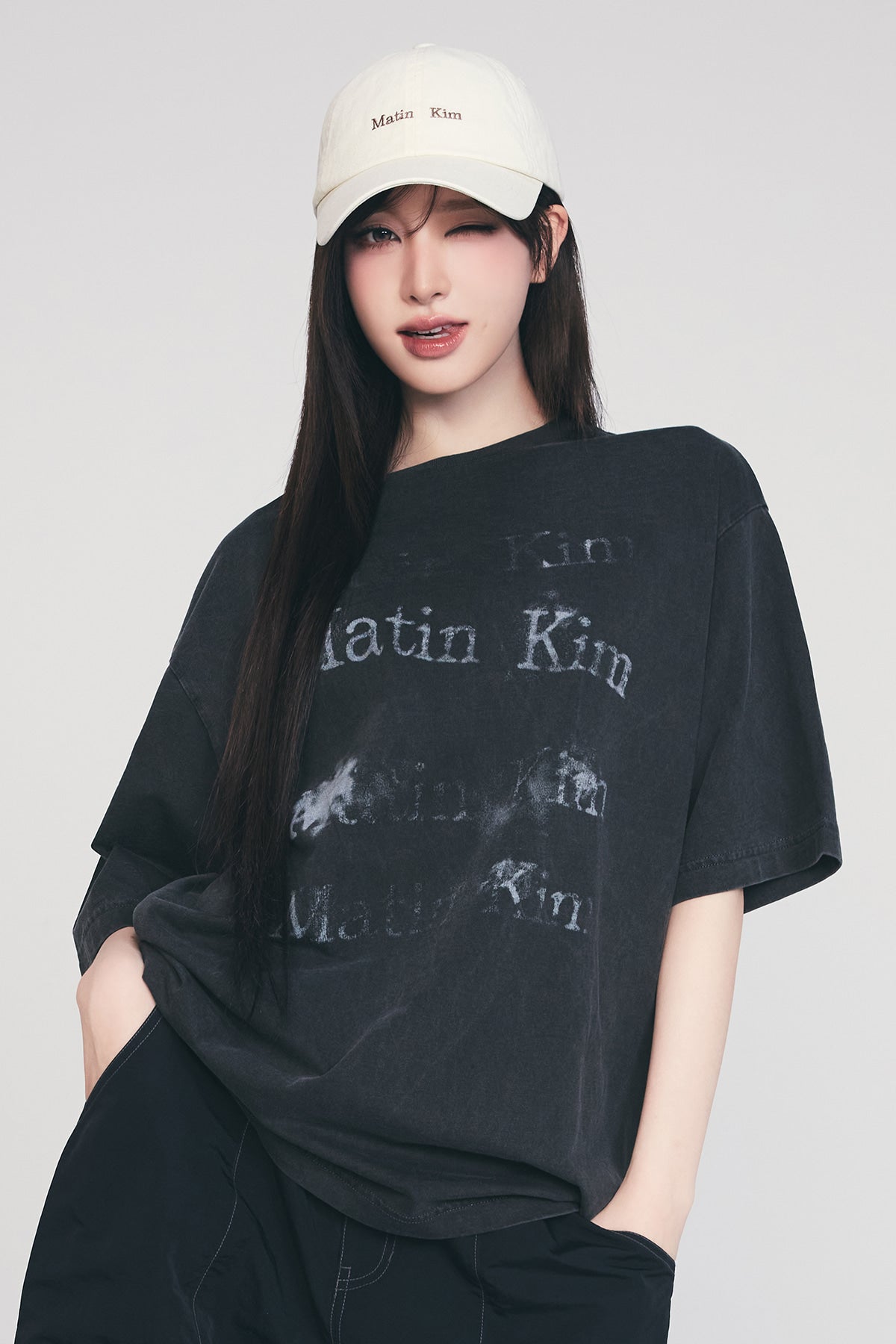 Matinkim Matin Mini Classic Logo Ball Cap IN Cream