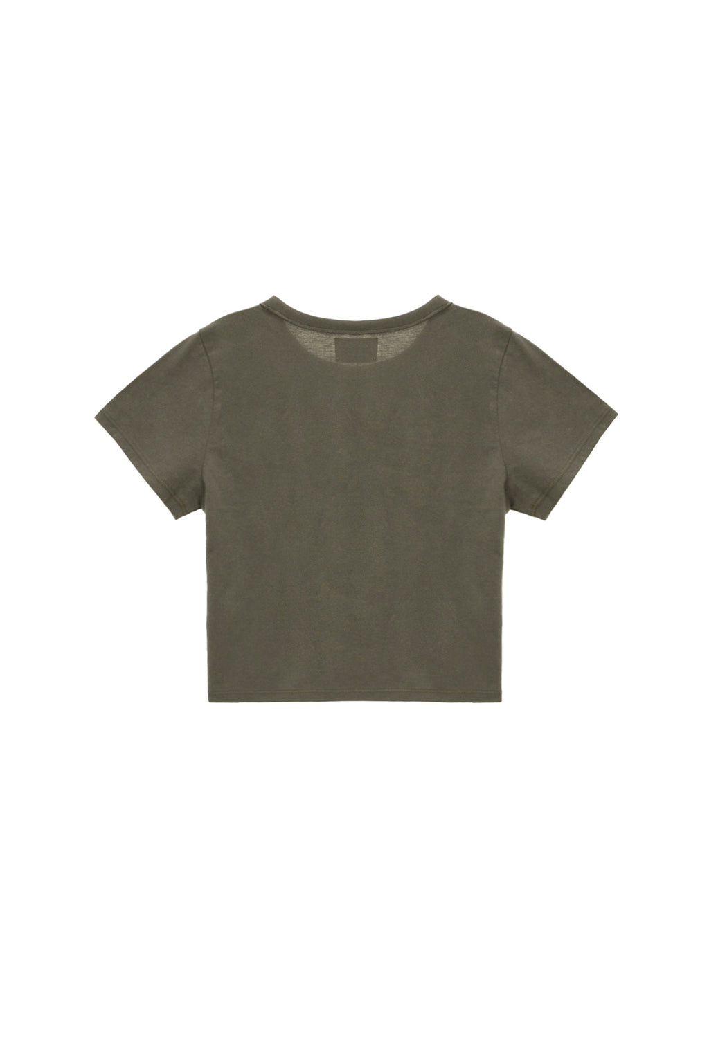 [matinkim] LOGO CROP TOP IN CHARCOAL
