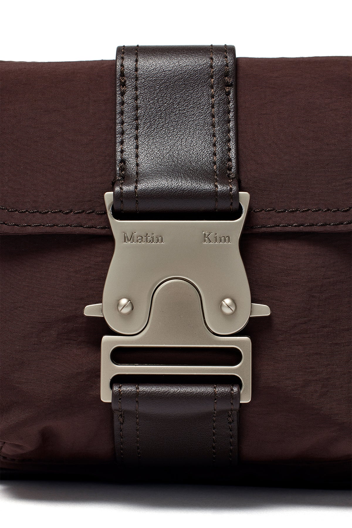 [matinkim] BUCKLE HOBO BAG IN BROWN