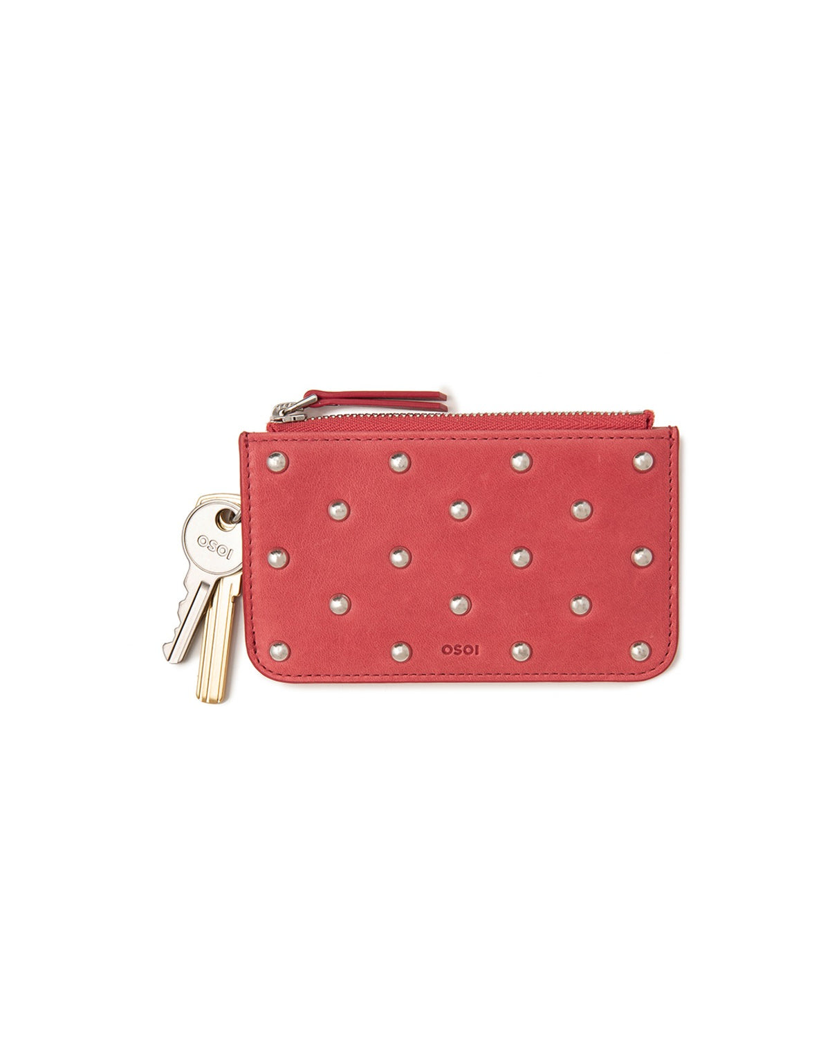 Osoi Card Holder Wallet Aged Red