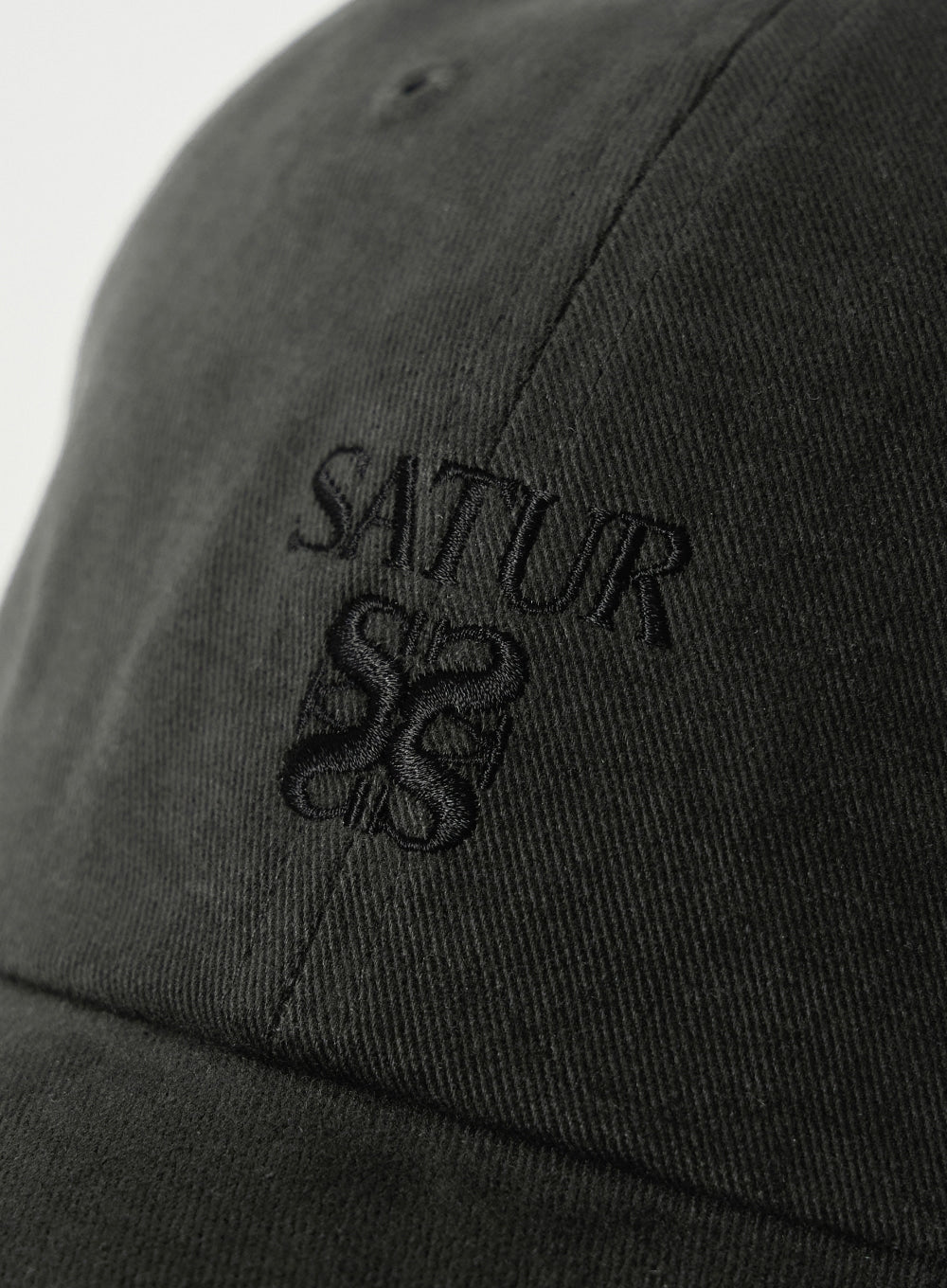 [satur] Loren Apero Small Logo Ball Cap - Charcoal