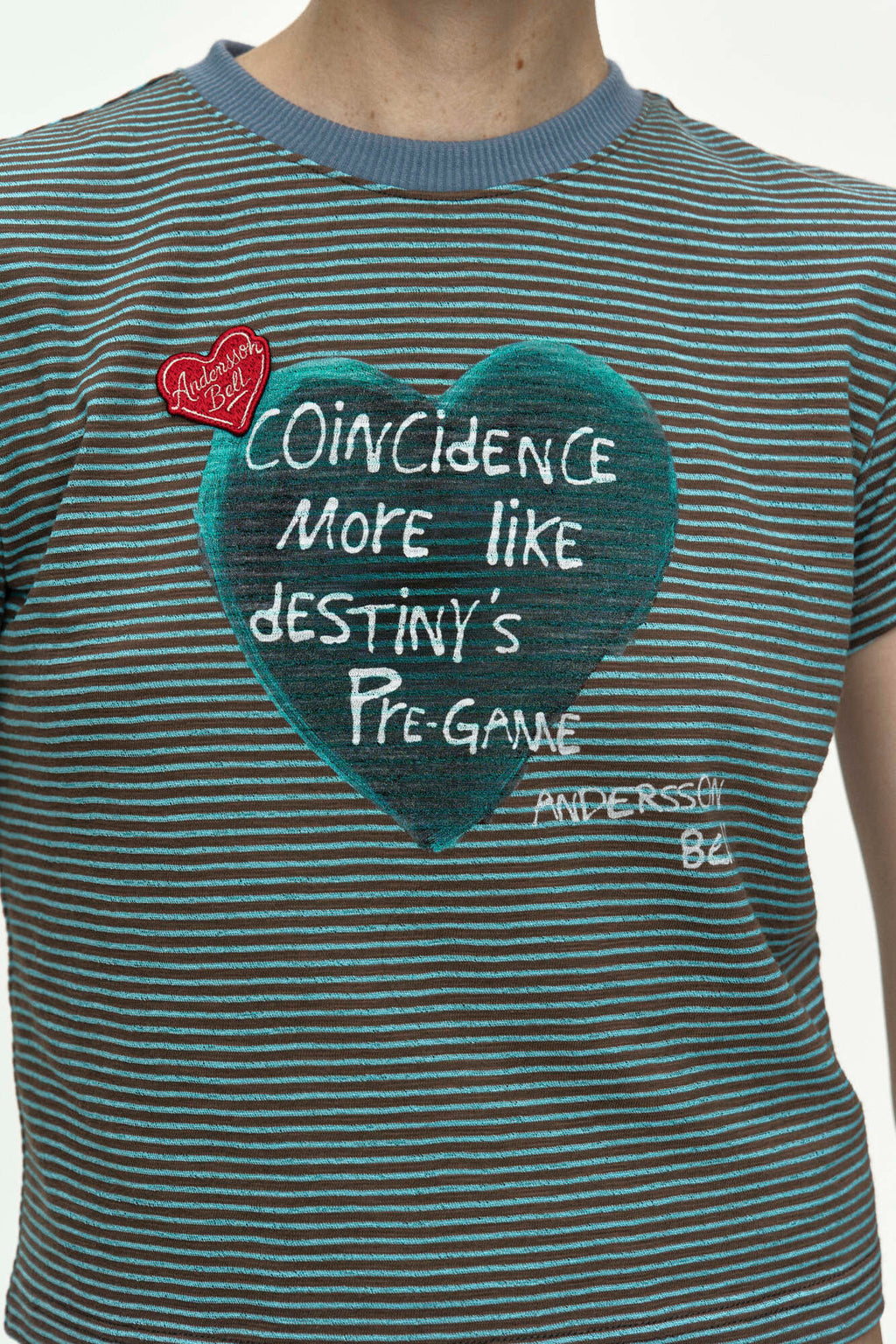 Andersson Bell (Essential) Heart Message Stripe T-Shirt