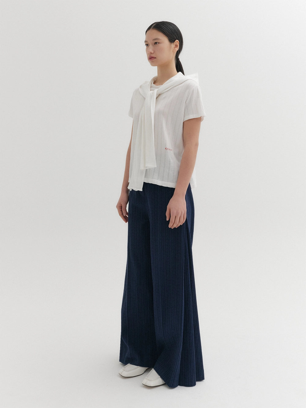 EENK Side Tuck Pants - Navy