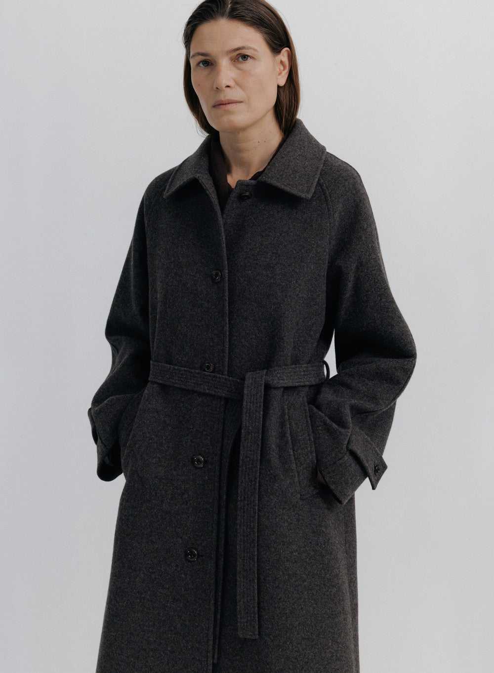 Kindersalmon Sigrid Wool Coat Mahogany