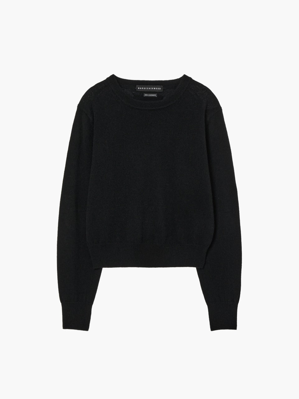 Margesherwood Cashmere Crew Neck Pullover black
