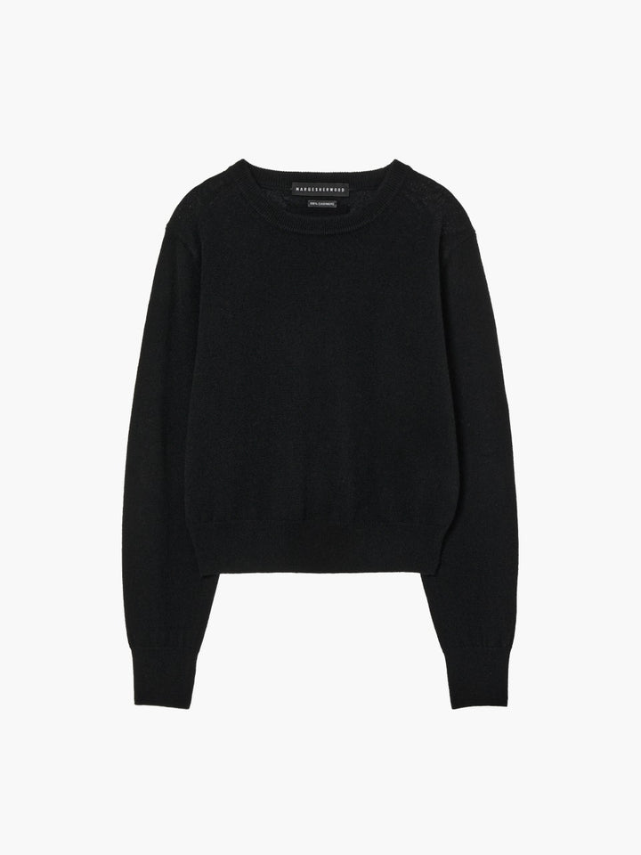 Margesherwood Cashmere Crew Neck Pullover black